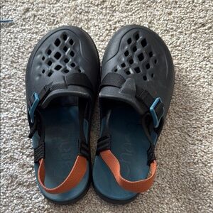 Kids Black and Blue Sandals